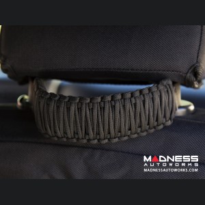 Jeep Wrangler JK Para cord A-Pillar Grab Handles - Black 